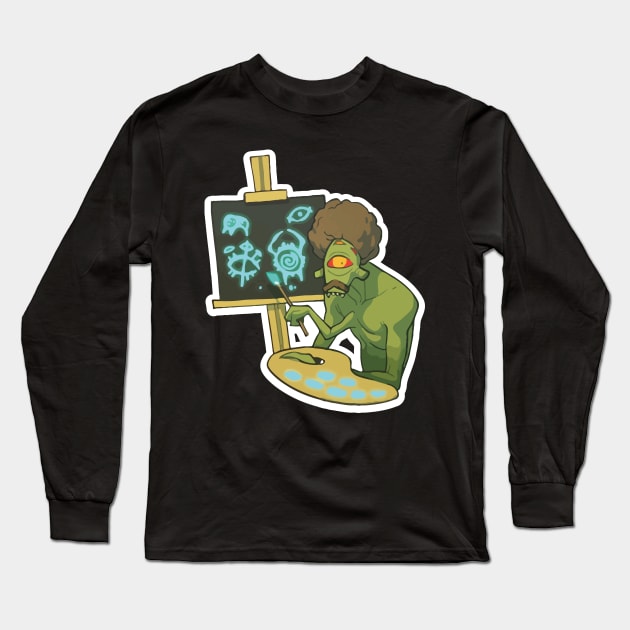 Vortigaunt the painter Long Sleeve T-Shirt by Tad